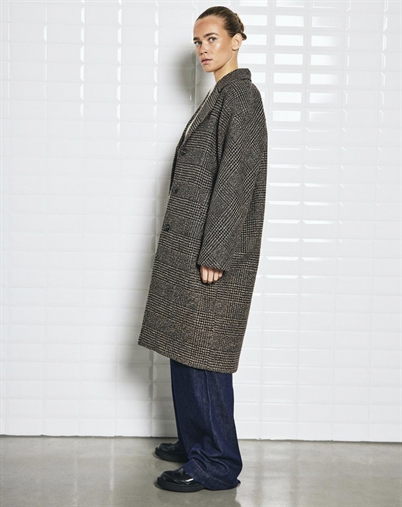 Withblack - Vista WBL Checked Frakke - Brown Prince Of Wales